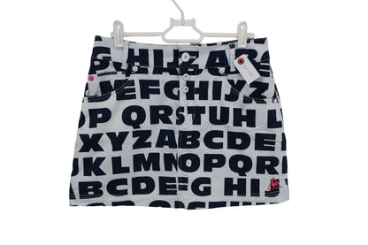 le coq sportif(ルコックスポルティフ) スカート グレーネイビー文字柄 レディース 9 A