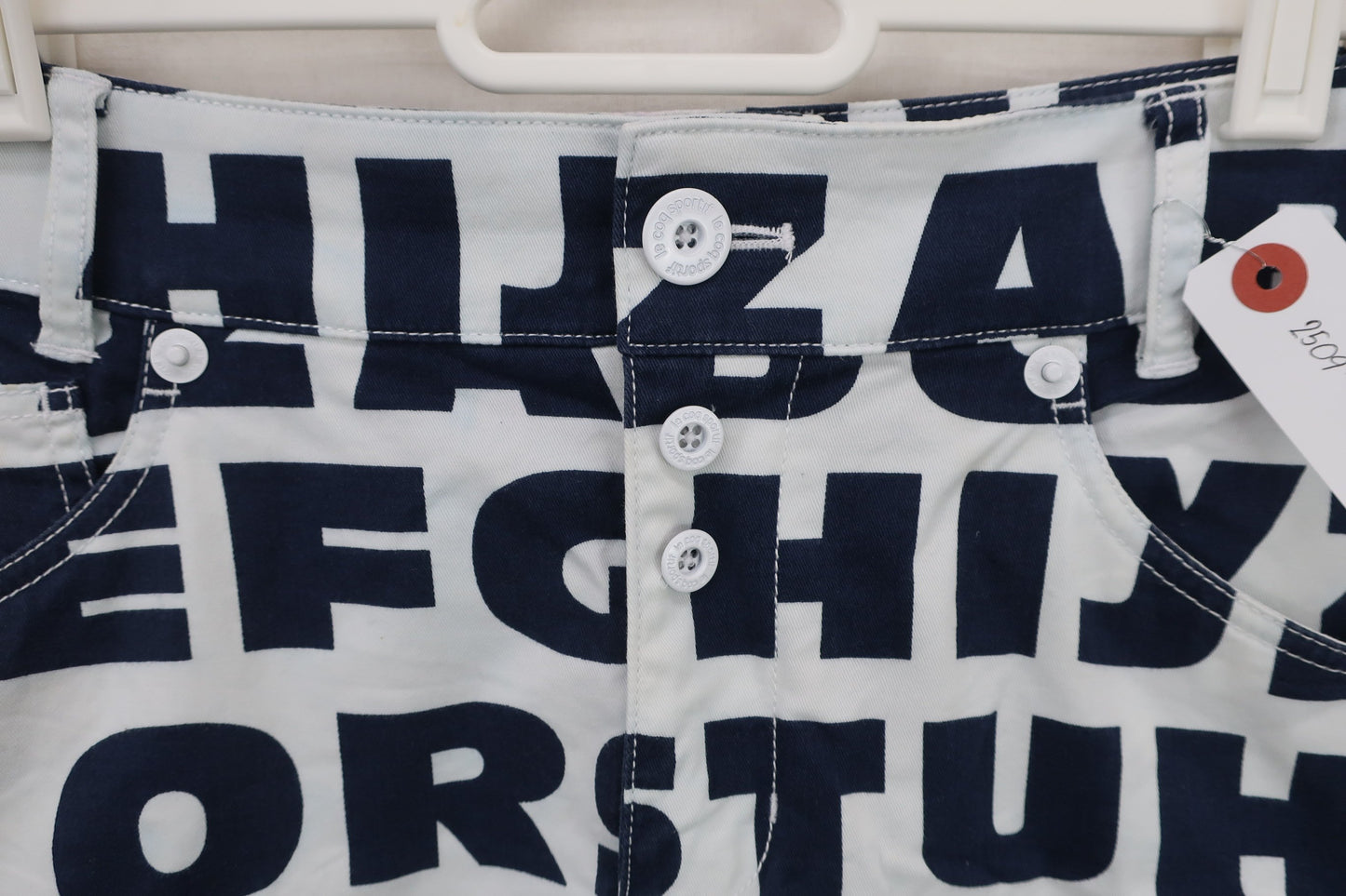 le coq sportif(ルコックスポルティフ) スカート グレーネイビー文字柄 レディース 9 A