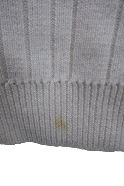 ellesse(エレッセ) ニットベスト 白ネイビー レディース L B