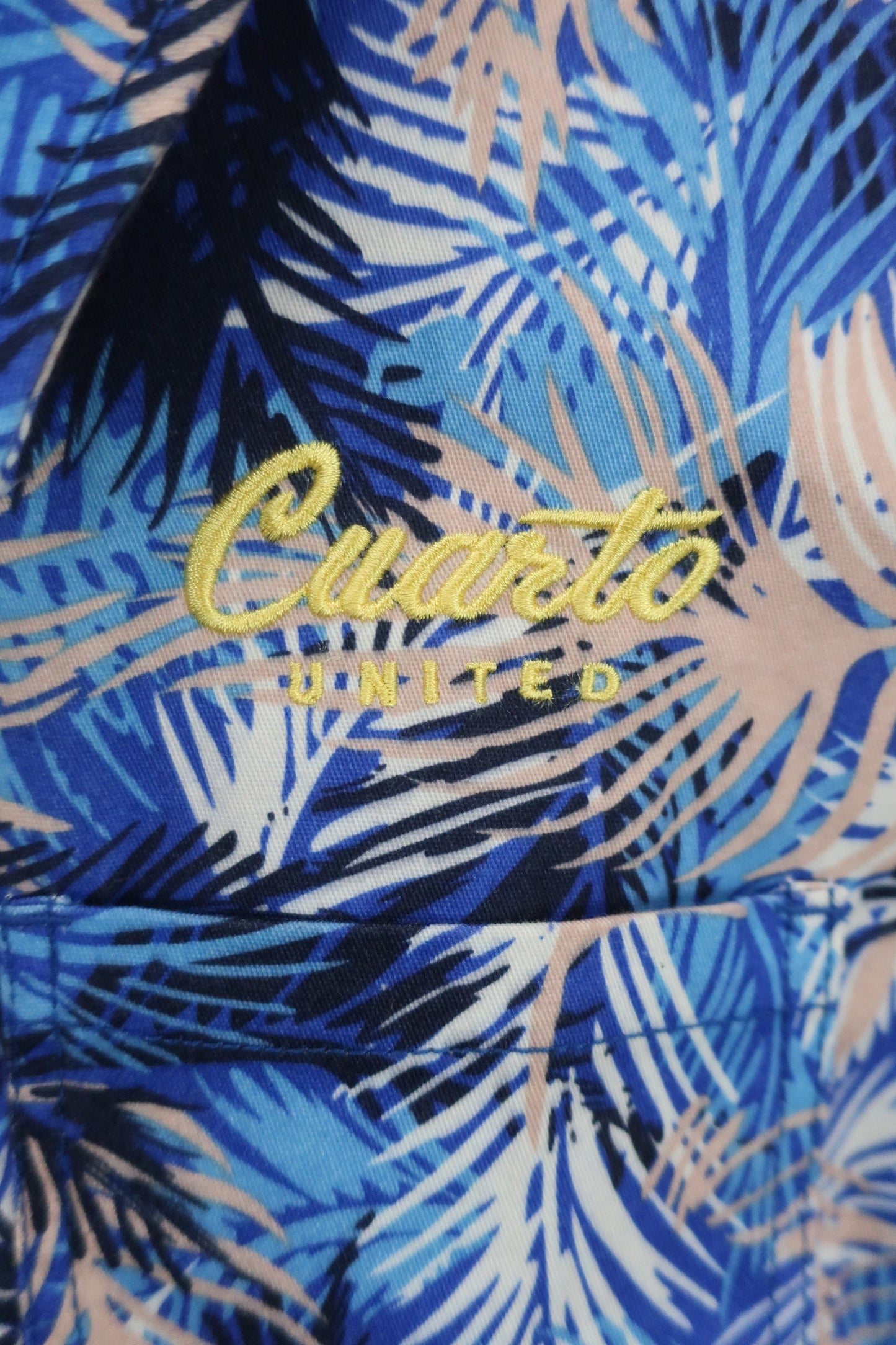 Cuarto UNITED(クアルトユナイテッド) ワンピース 青系総柄 レディース L A