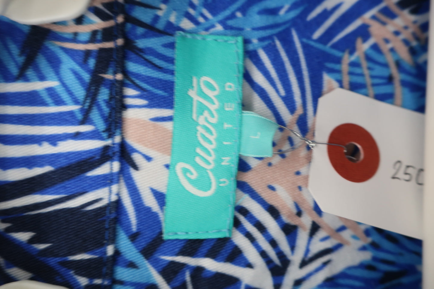 Cuarto UNITED(クアルトユナイテッド) ワンピース 青系総柄 レディース L A