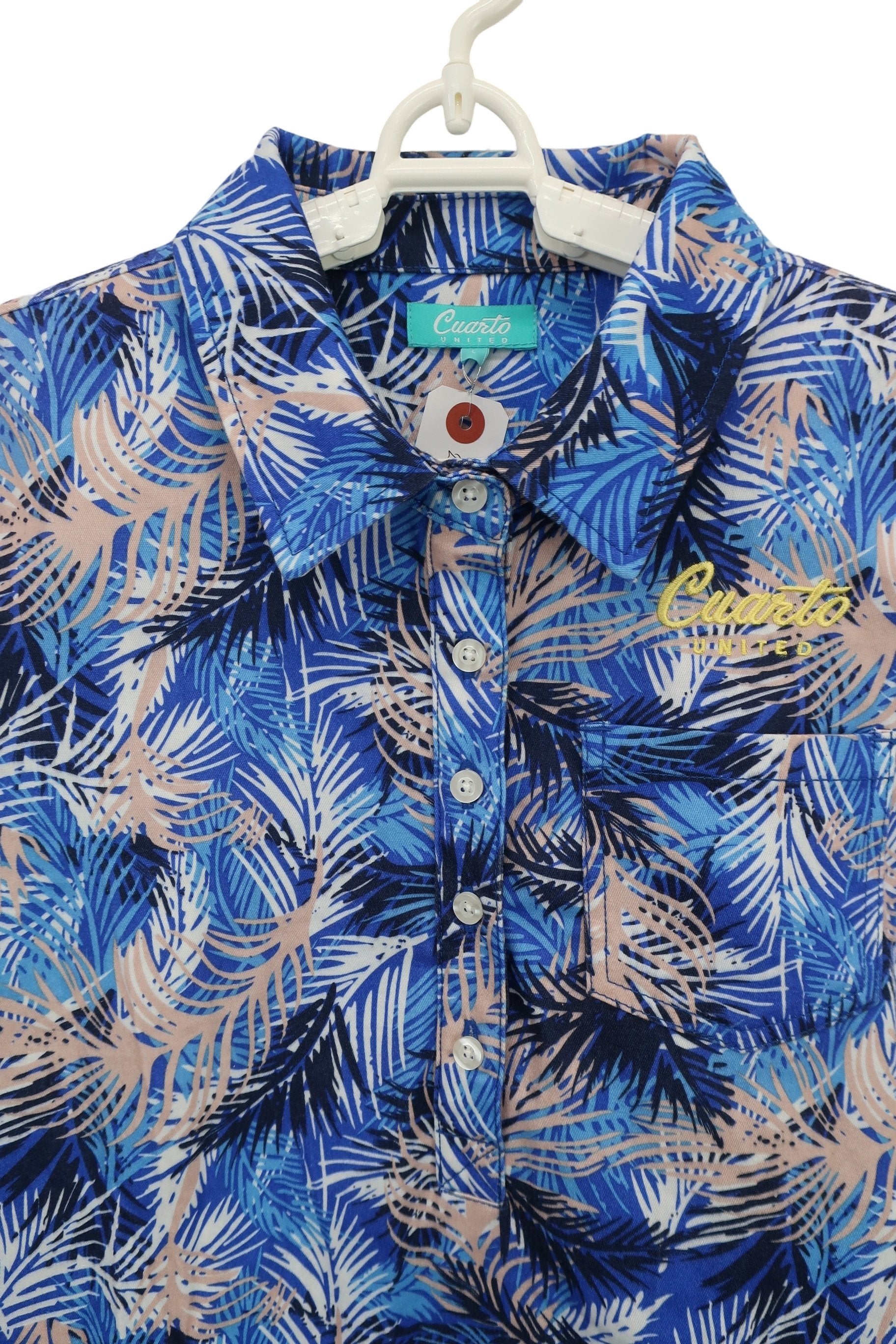 Cuarto UNITED(クアルトユナイテッド) ワンピース 青系総柄 レディース L A