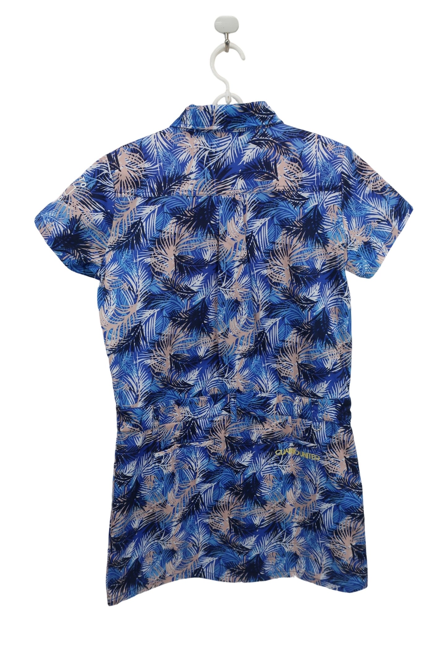 Cuarto UNITED(クアルトユナイテッド) ワンピース 青系総柄 レディース L A