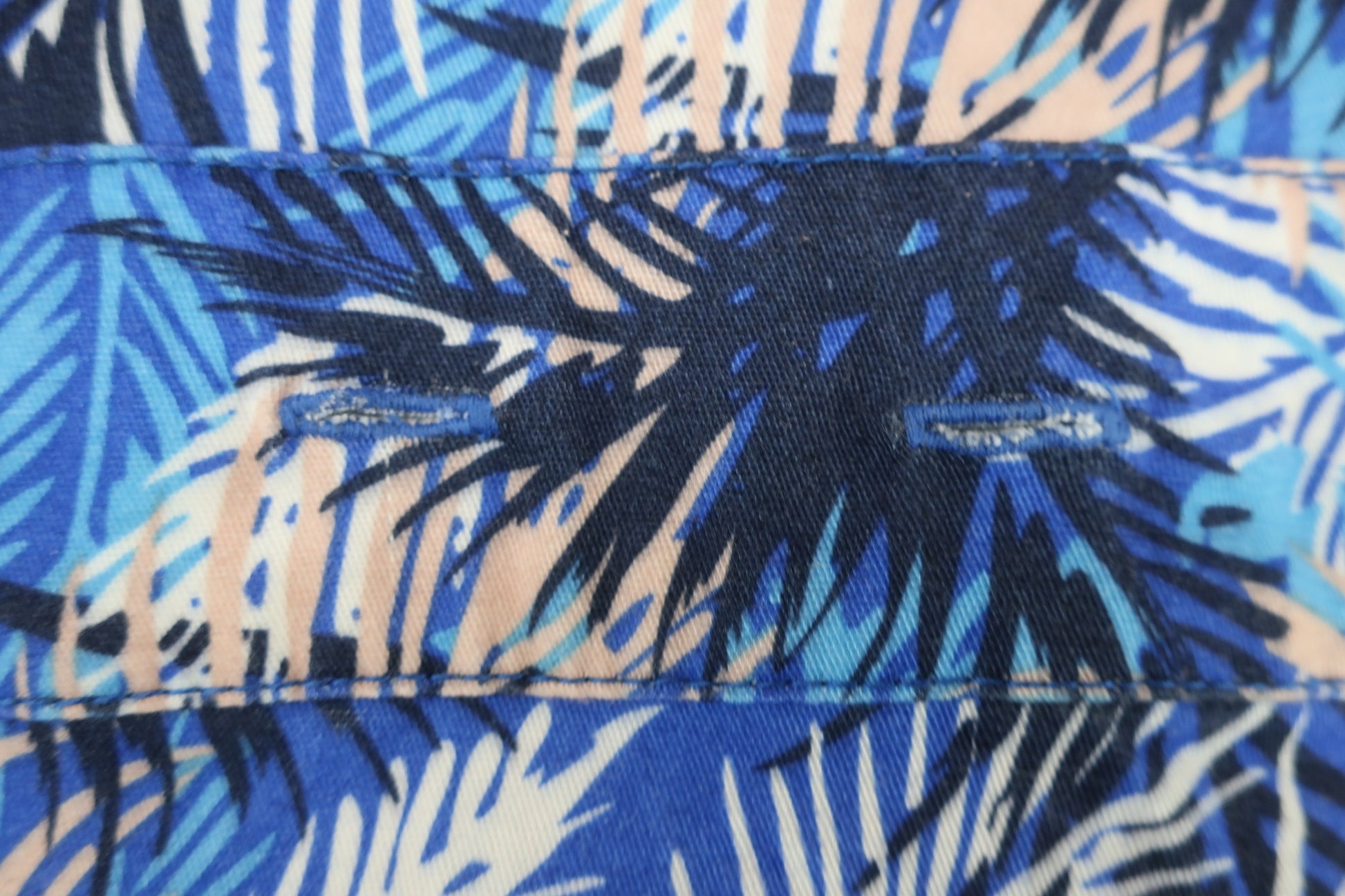 Cuarto UNITED(クアルトユナイテッド) ワンピース 青系総柄 レディース L A