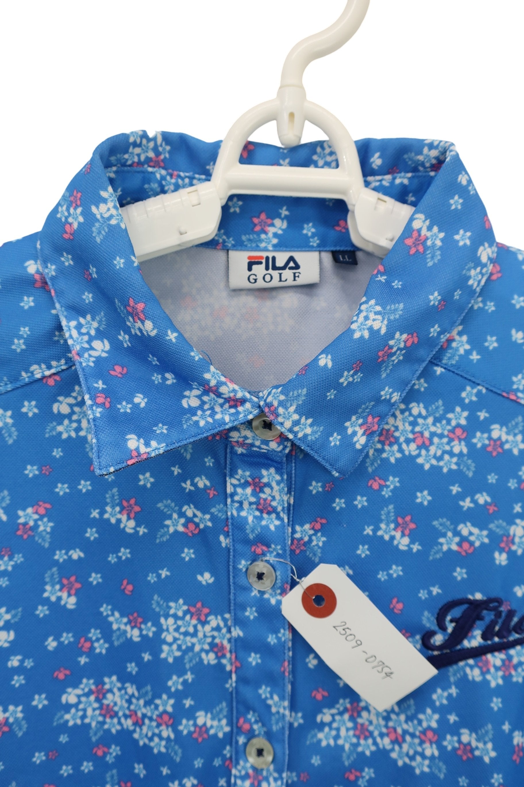 FILA GOLF(フィラゴルフ) ポロシャツ 水色 レディース LL A