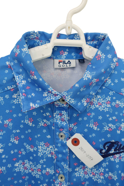 FILA GOLF(フィラゴルフ) ポロシャツ 水色 レディース LL A