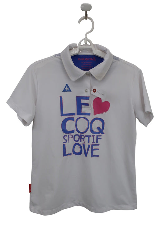 le coq sportif(ルコックスポルティフ) ポロシャツ 白 レディース LL B