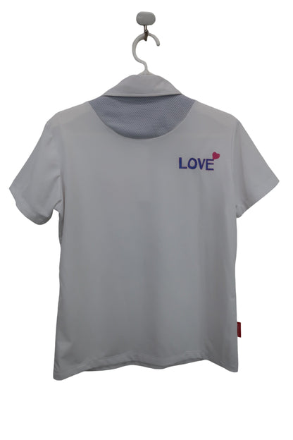 le coq sportif(ルコックスポルティフ) ポロシャツ 白 レディース LL B