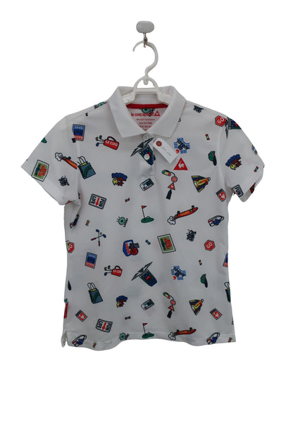 le coq sportif(ルコックスポルティフ) ポロシャツ 白 レディース L A