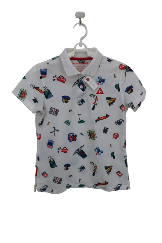 le coq sportif(ルコックスポルティフ) ポロシャツ 白 レディース L A