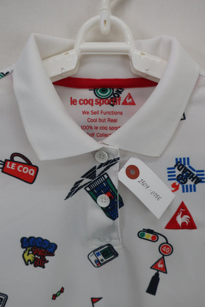 le coq sportif(ルコックスポルティフ) ポロシャツ 白 レディース L A