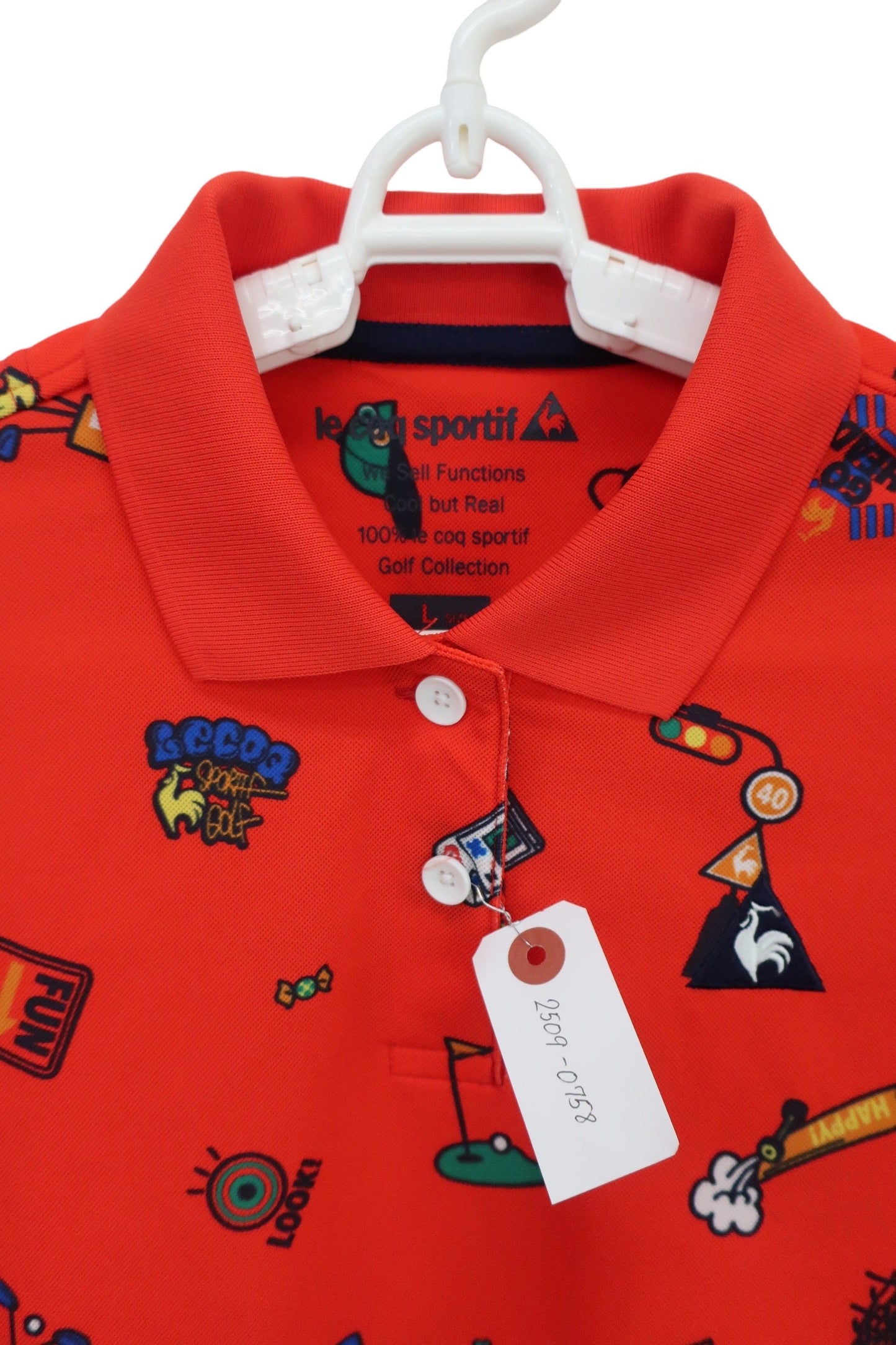 le coq sportif(ルコックスポルティフ) ポロシャツ オレンジ レディース L A