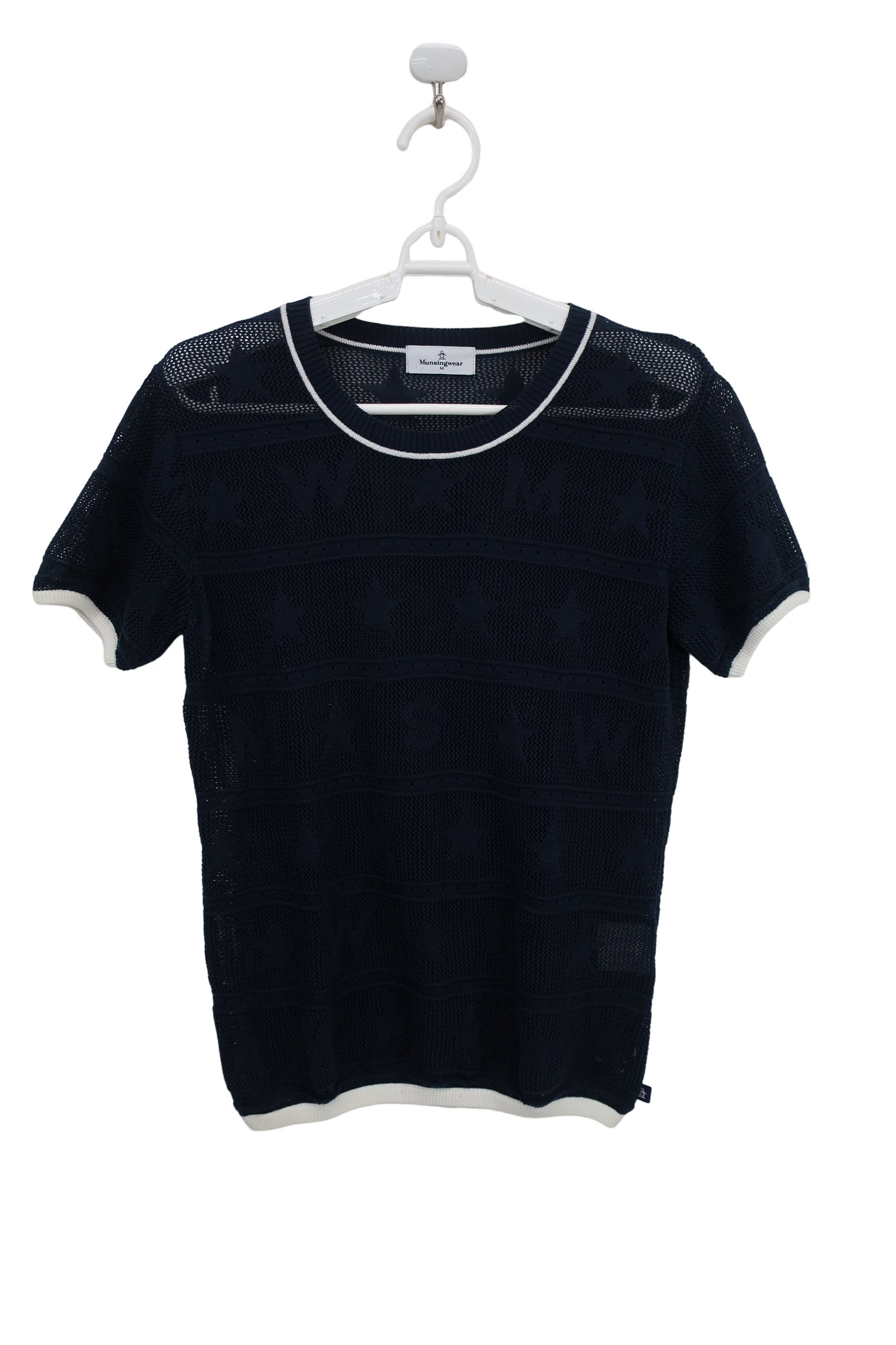 Munsingwear(マンシングウェア) ニットシャツ 黒 レディース M B