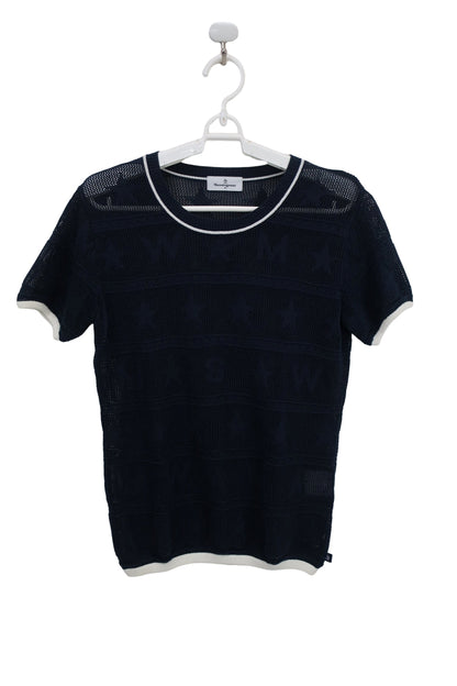 Munsingwear(マンシングウェア) ニットシャツ 黒 レディース M B