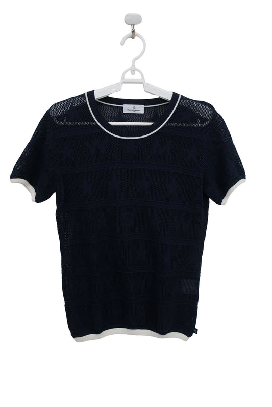 Munsingwear(マンシングウェア) ニットシャツ 黒 レディース M B