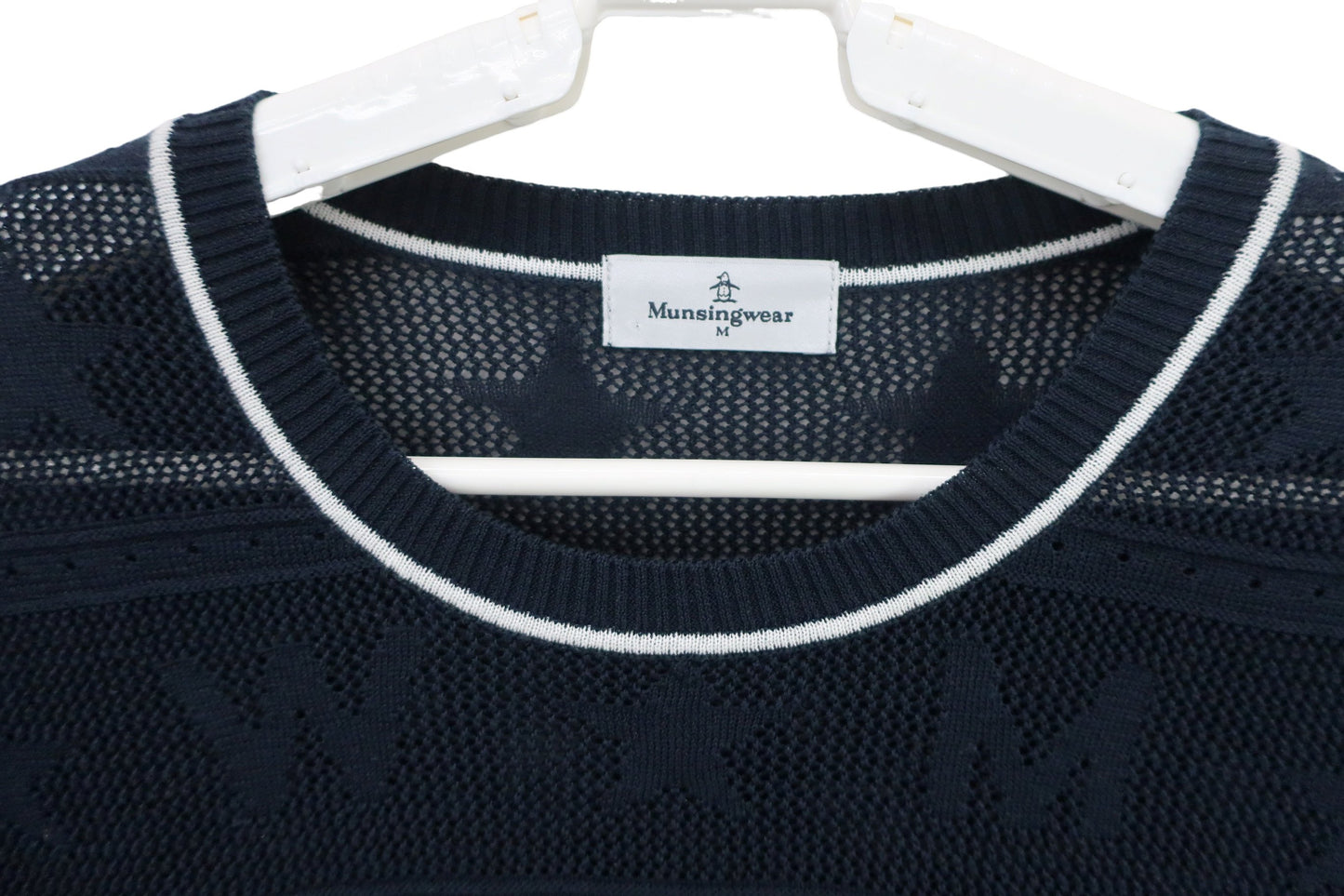 Munsingwear(マンシングウェア) ニットシャツ 黒 レディース M B