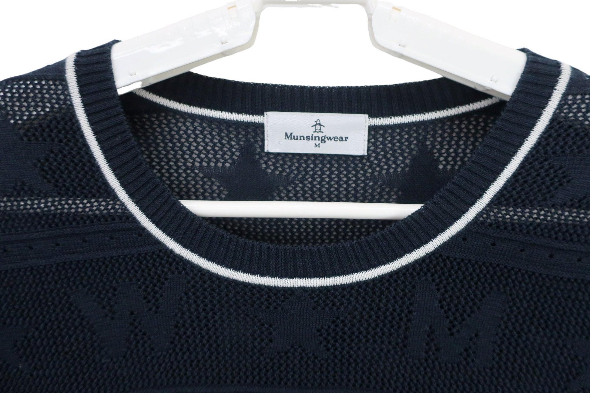 Munsingwear(マンシングウェア) ニットシャツ 黒 レディース M B