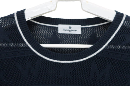 Munsingwear(マンシングウェア) ニットシャツ 黒 レディース M B