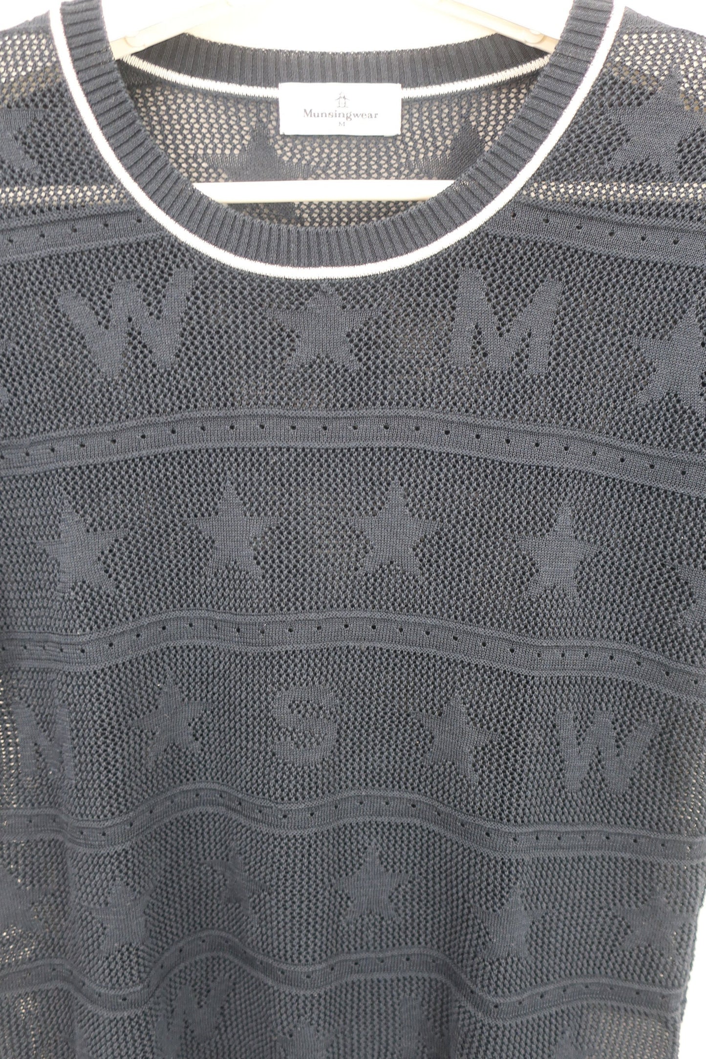 Munsingwear(マンシングウェア) ニットシャツ 黒 レディース M B