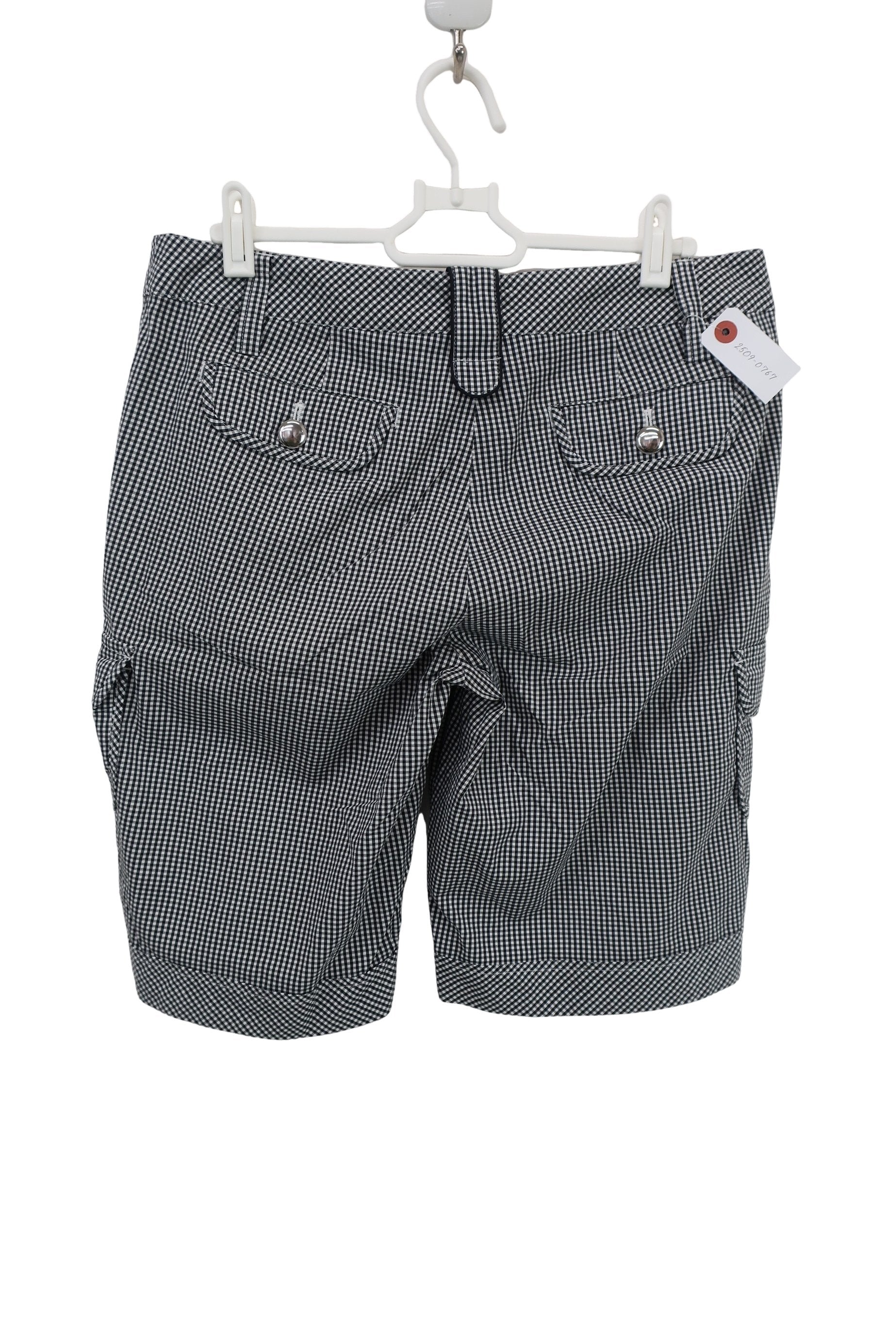Munsingwear(マンシングウェア) ハーフパンツ 白黒チェック レディース 13 A