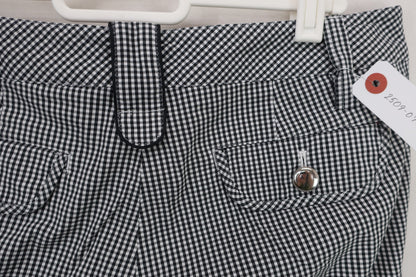 Munsingwear(マンシングウェア) ハーフパンツ 白黒チェック レディース 13 A