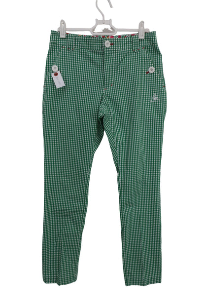 le coq sportif(ルコックスポルティフ) パンツ 緑白チェック レディース 9 A
