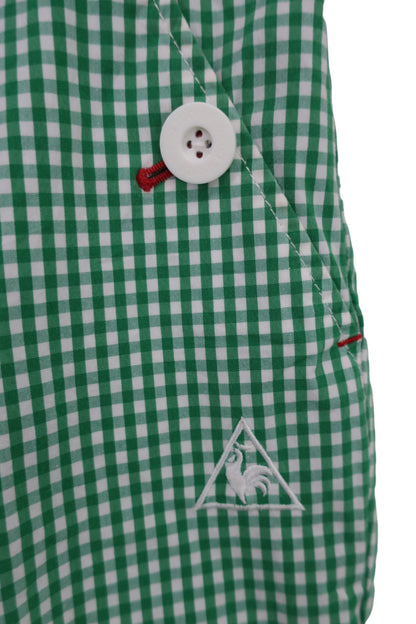 le coq sportif(ルコックスポルティフ) パンツ 緑白チェック レディース 9 A