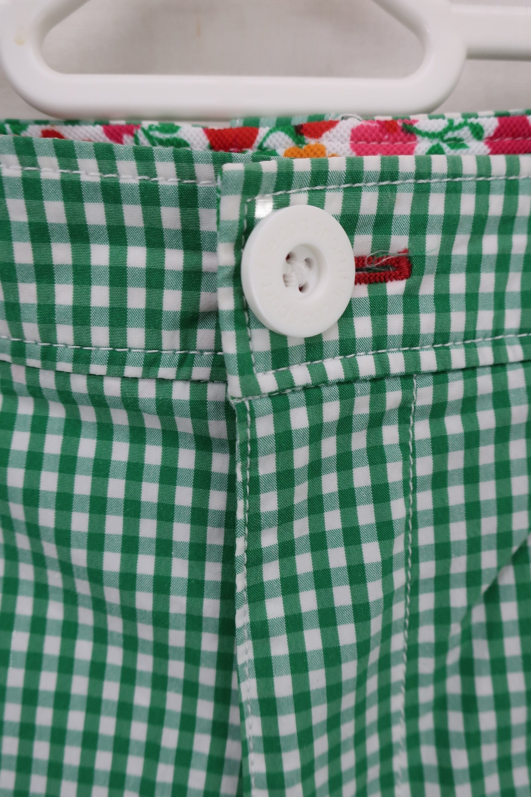 le coq sportif(ルコックスポルティフ) パンツ 緑白チェック レディース 9 A