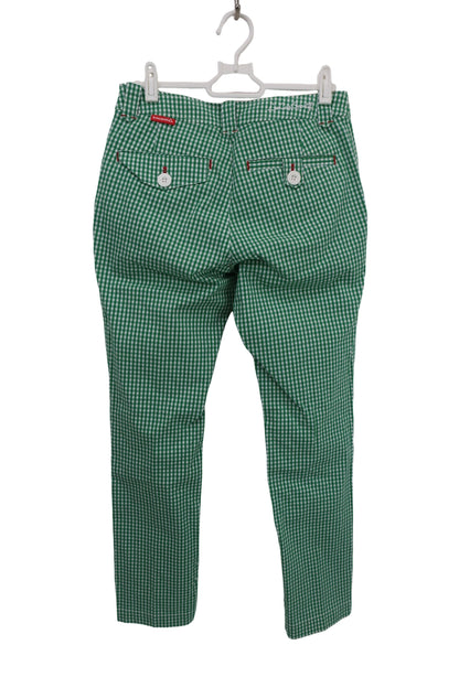 le coq sportif(ルコックスポルティフ) パンツ 緑白チェック レディース 9 A