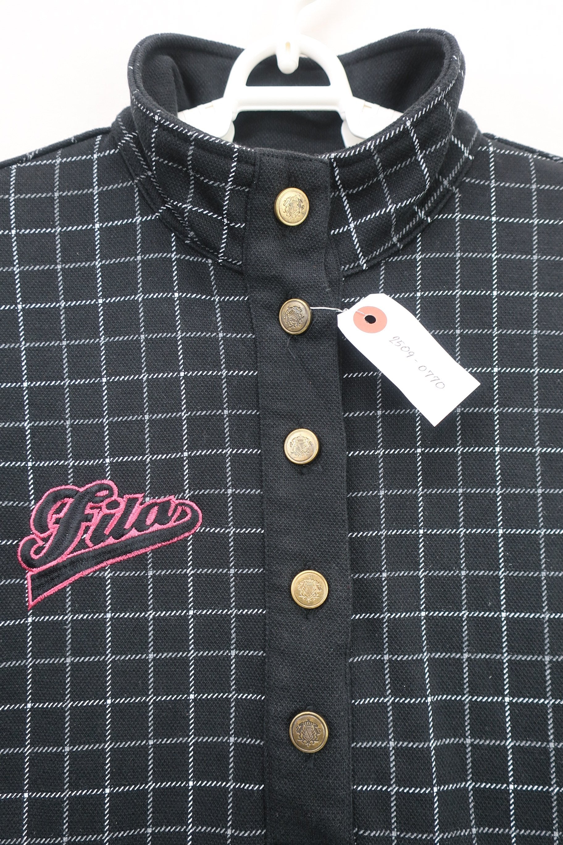 FILA GOLF(フィラゴルフ) ワンピース 黒白チェック レディース L A