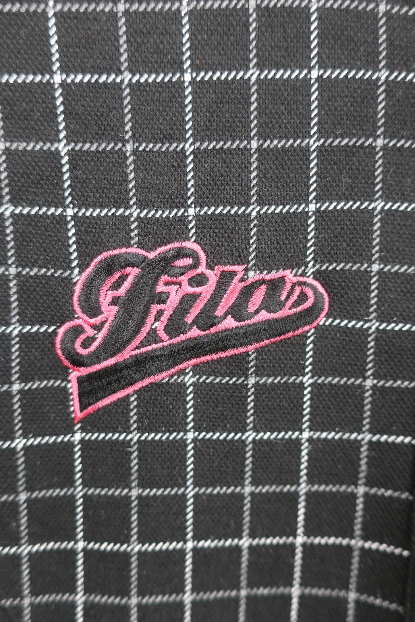 FILA GOLF(フィラゴルフ) ワンピース 黒白チェック レディース L A