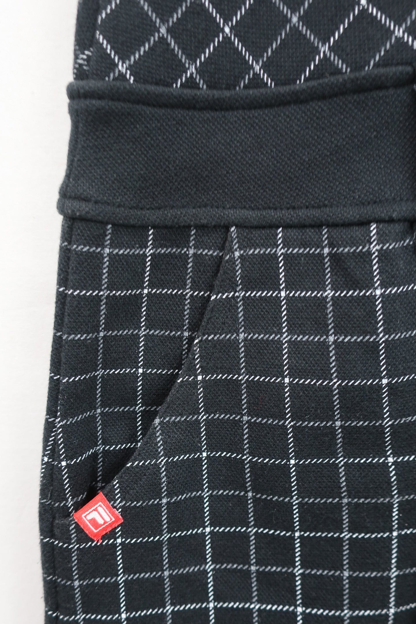 FILA GOLF(フィラゴルフ) ワンピース 黒白チェック レディース L A