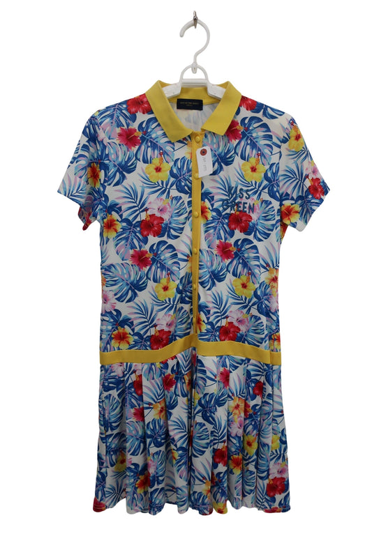 KISS ON THE GREEN(キスオンザグリーン) ワンピース 青花柄総柄 レディース 3 A