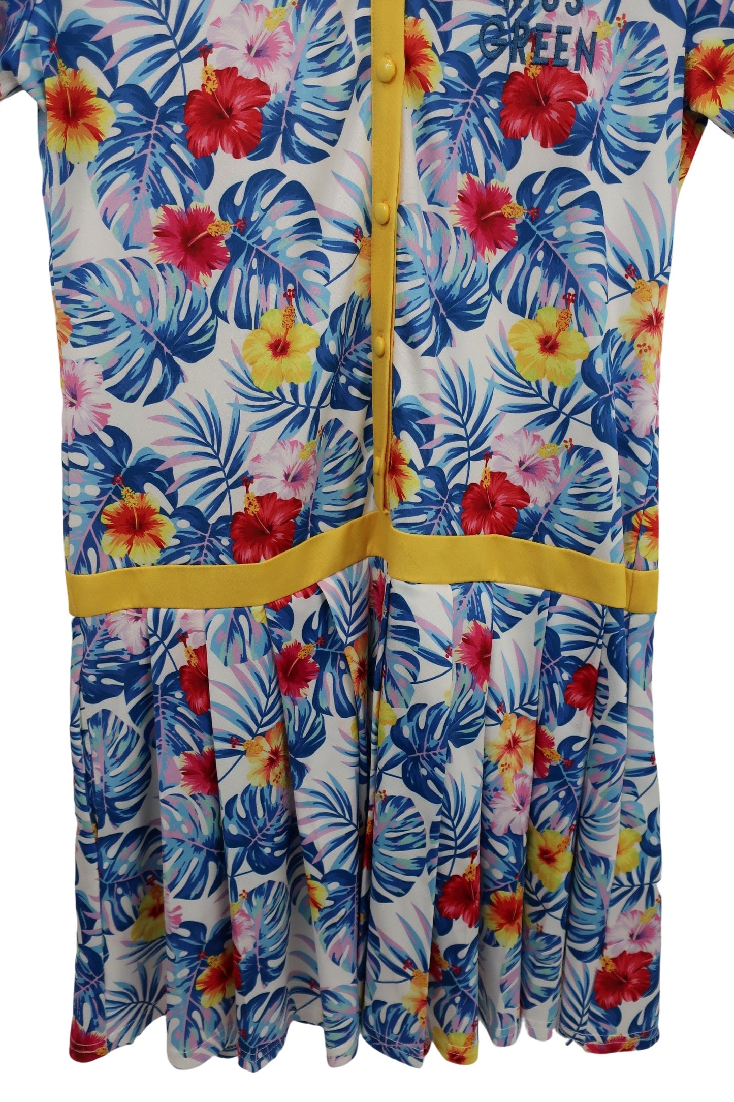 KISS ON THE GREEN(キスオンザグリーン) ワンピース 青花柄総柄 レディース 3 A