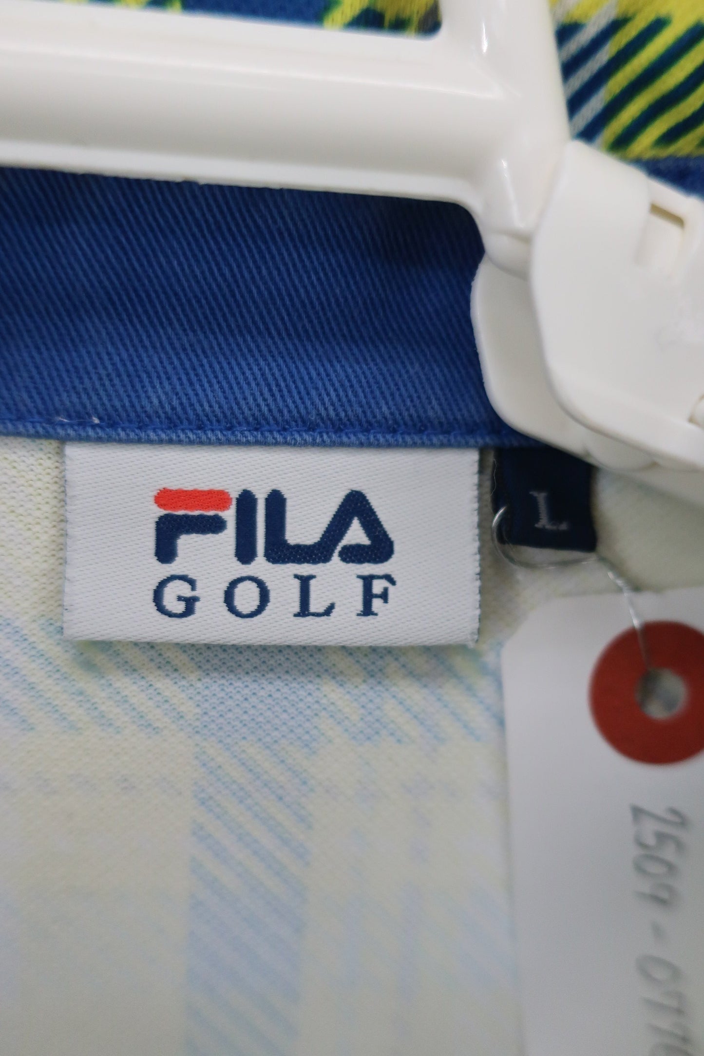 FILA GOLF(フィラゴルフ) ワンピース 黄色青チェック レディース L A