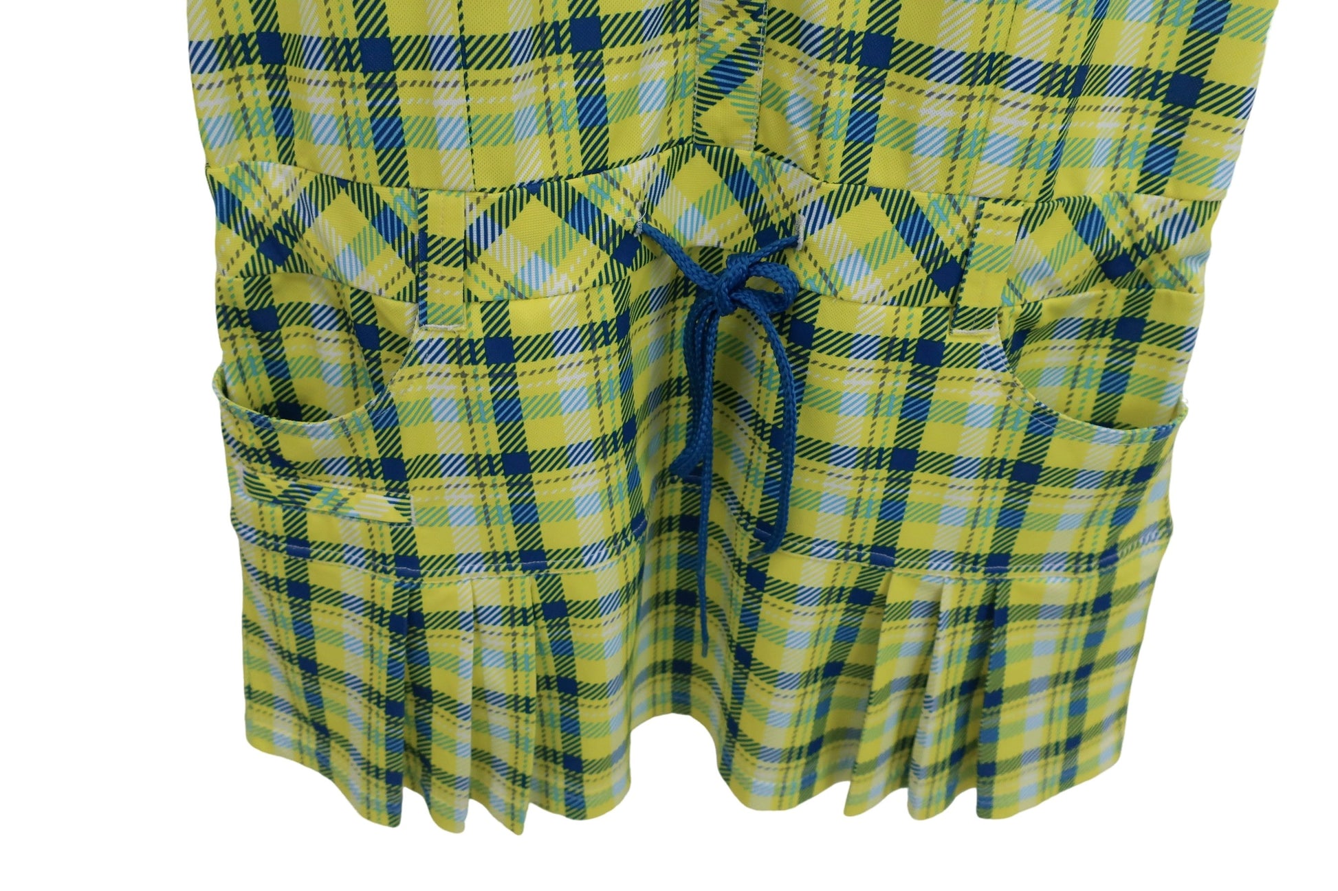 FILA GOLF(フィラゴルフ) ワンピース 黄色青チェック レディース L A