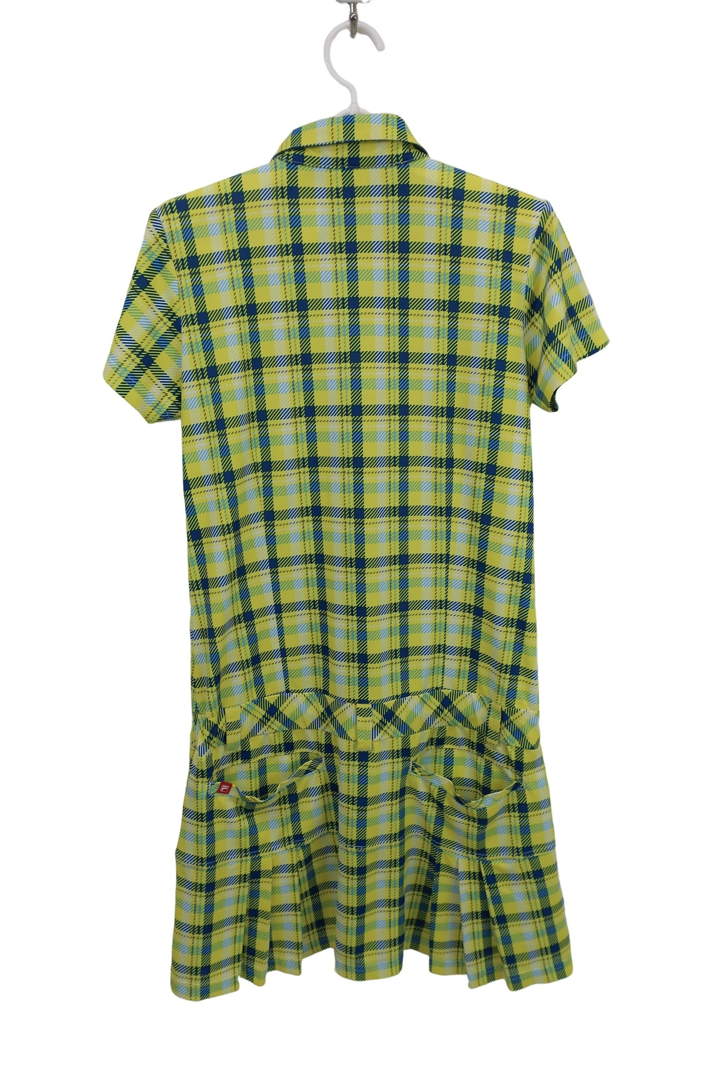 FILA GOLF(フィラゴルフ) ワンピース 黄色青チェック レディース L A