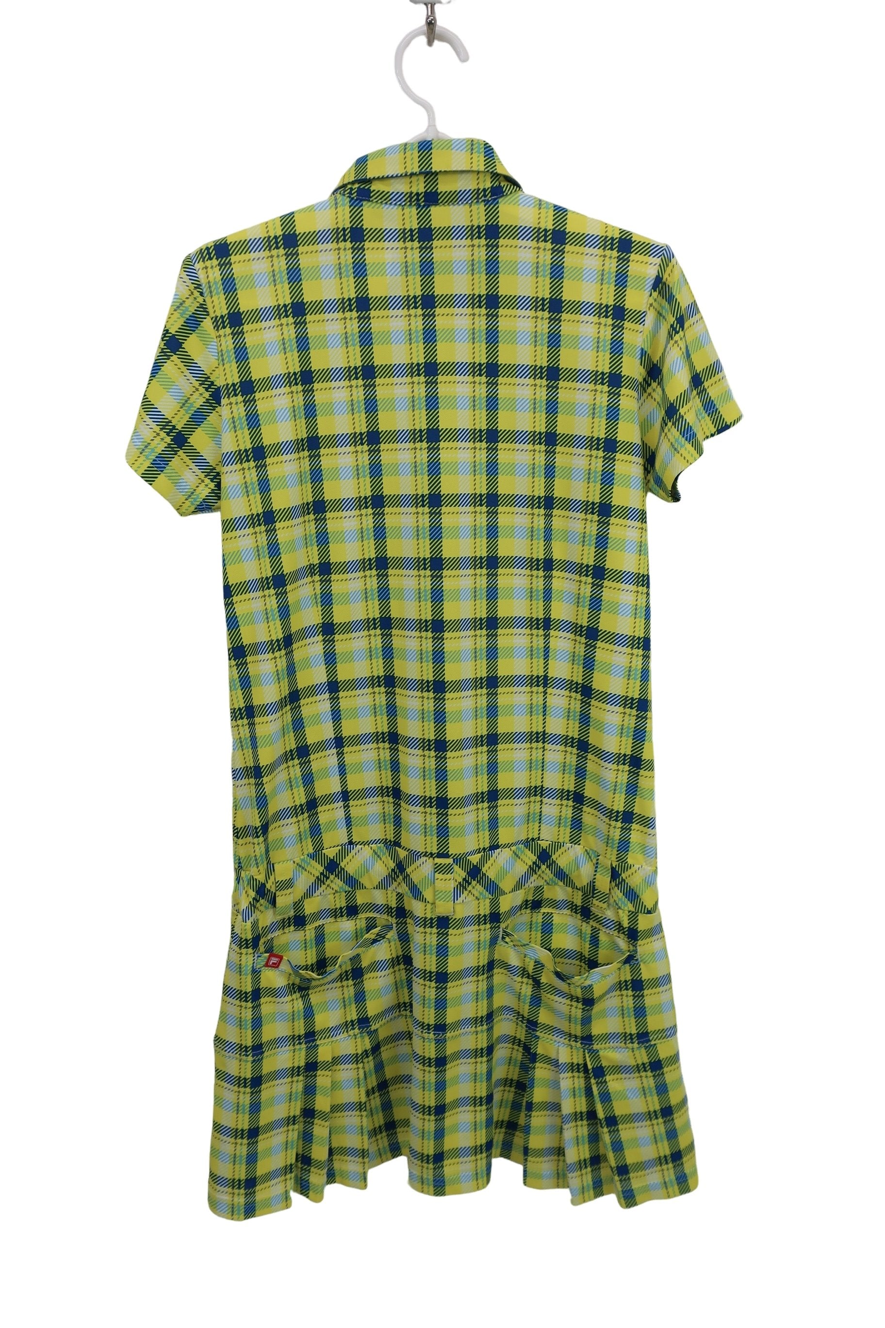 FILA GOLF(フィラゴルフ) ワンピース 黄色青チェック レディース L A
