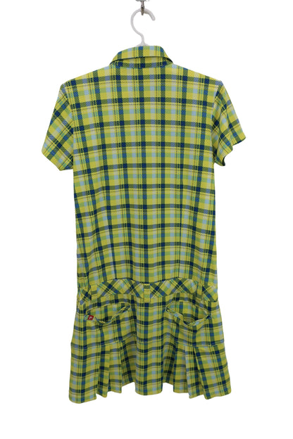 FILA GOLF(フィラゴルフ) ワンピース 黄色青チェック レディース L A