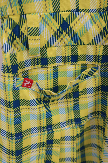 FILA GOLF(フィラゴルフ) ワンピース 黄色青チェック レディース L A