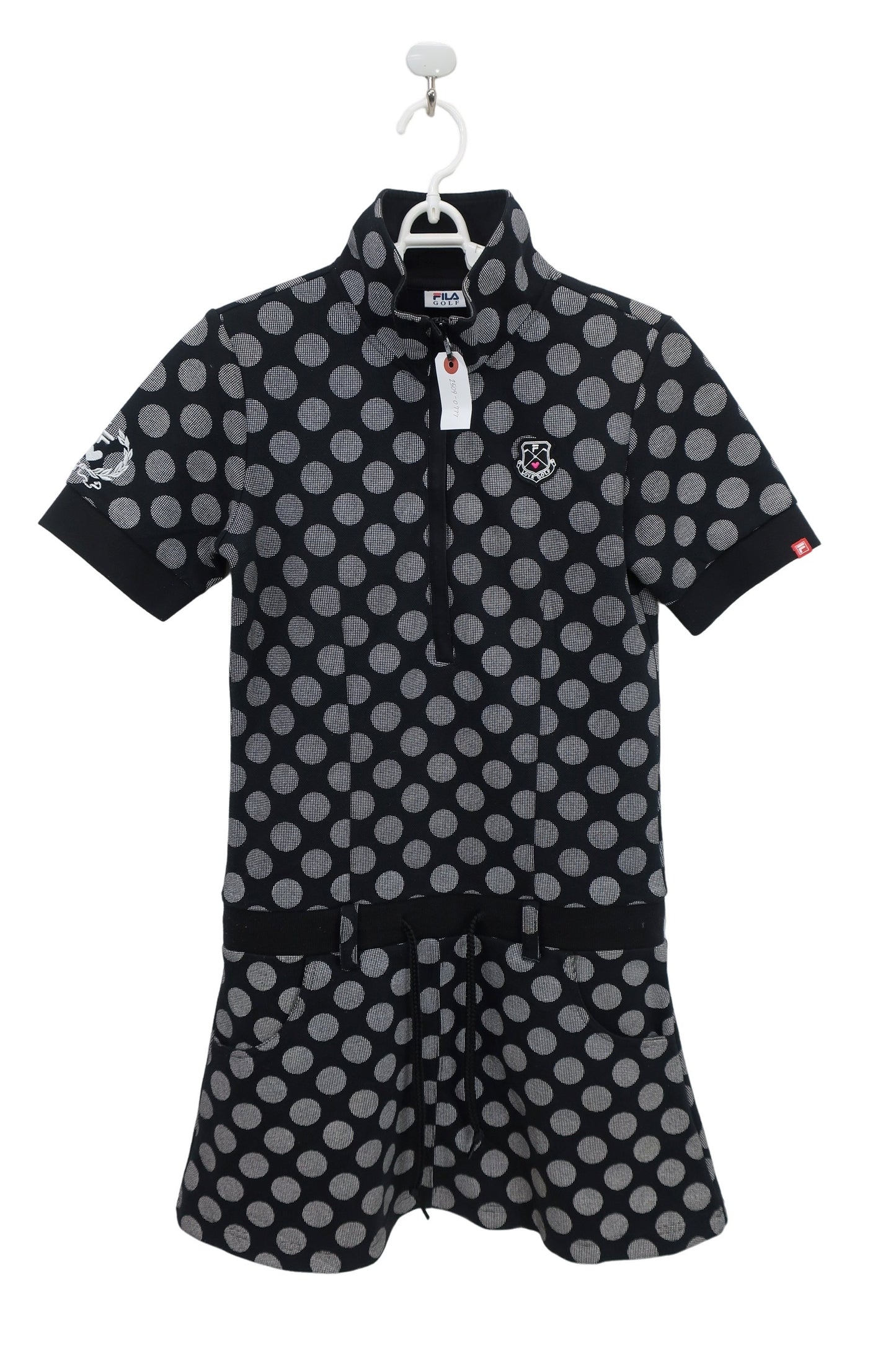 FILA GOLF(フィラゴルフ) ワンピース 黒白水玉柄 レディース L B