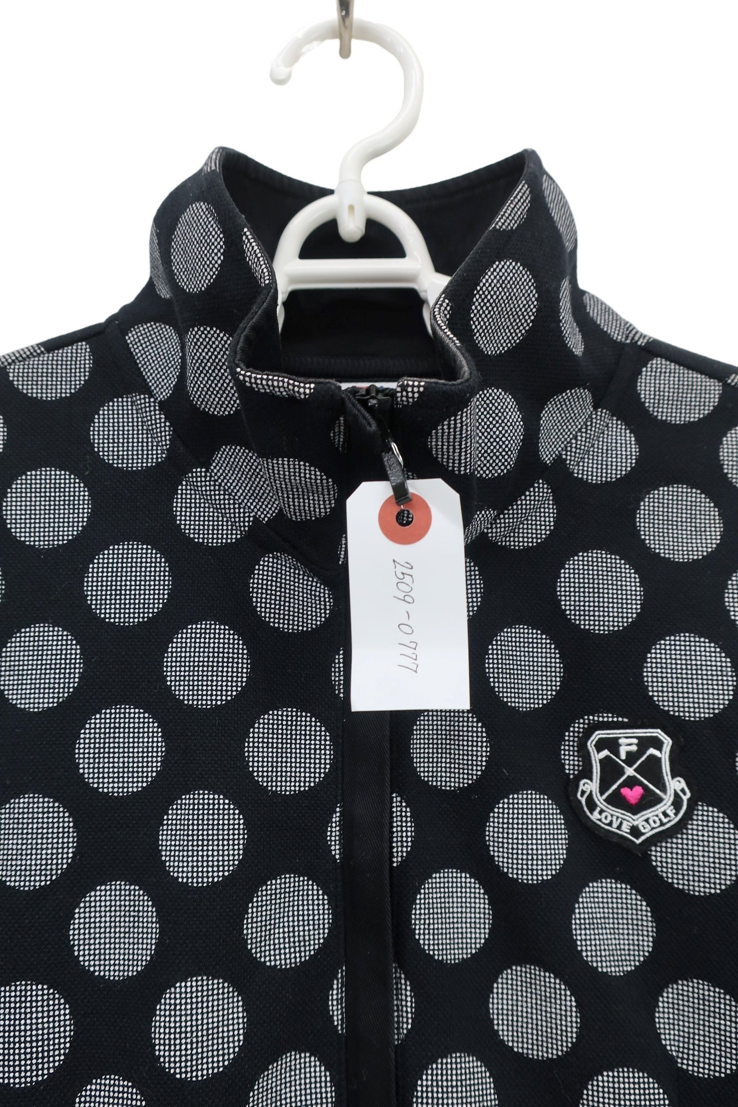 FILA GOLF(フィラゴルフ) ワンピース 黒白水玉柄 レディース L B