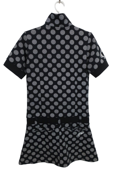 FILA GOLF(フィラゴルフ) ワンピース 黒白水玉柄 レディース L B