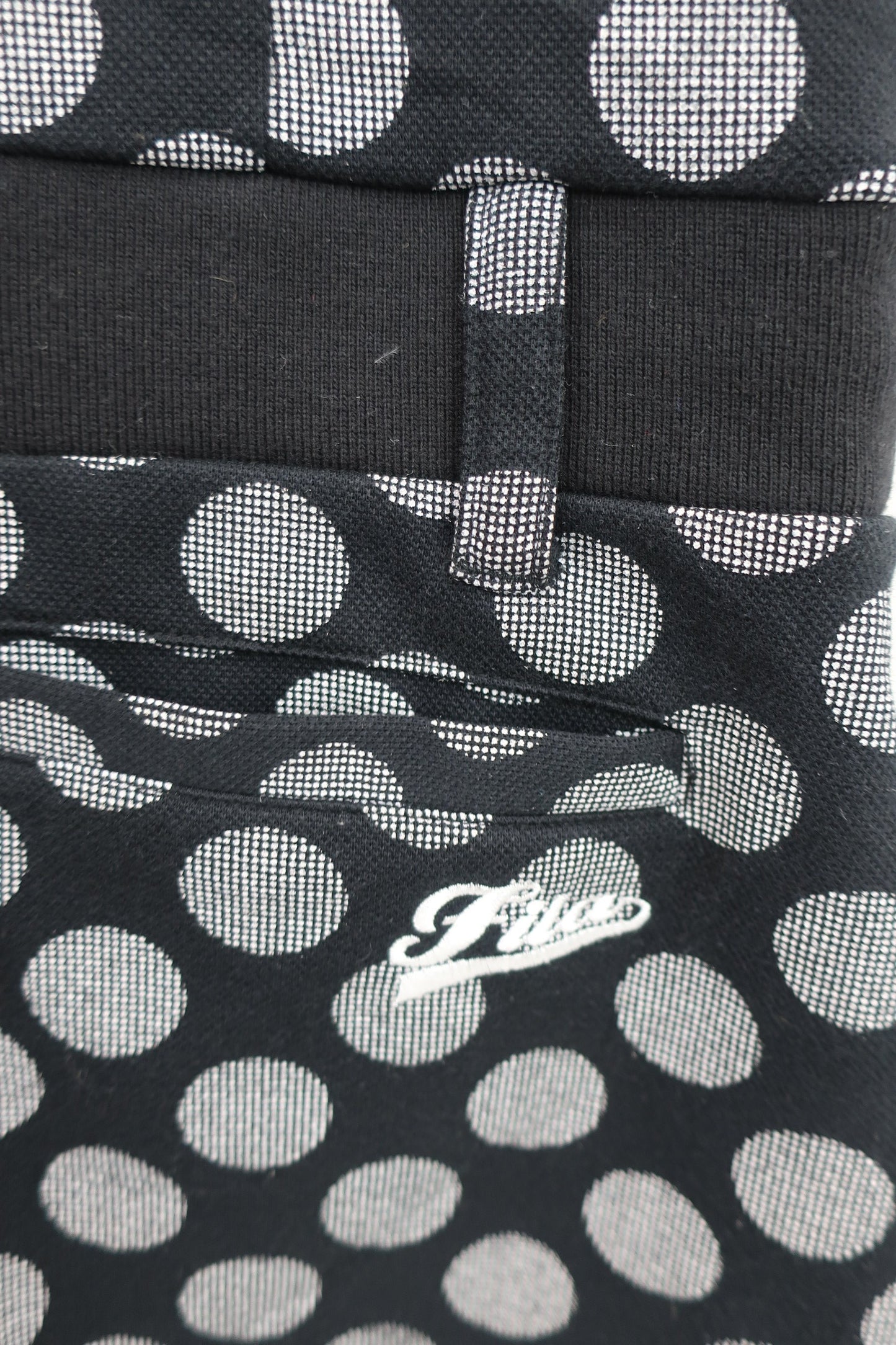 FILA GOLF(フィラゴルフ) ワンピース 黒白水玉柄 レディース L B