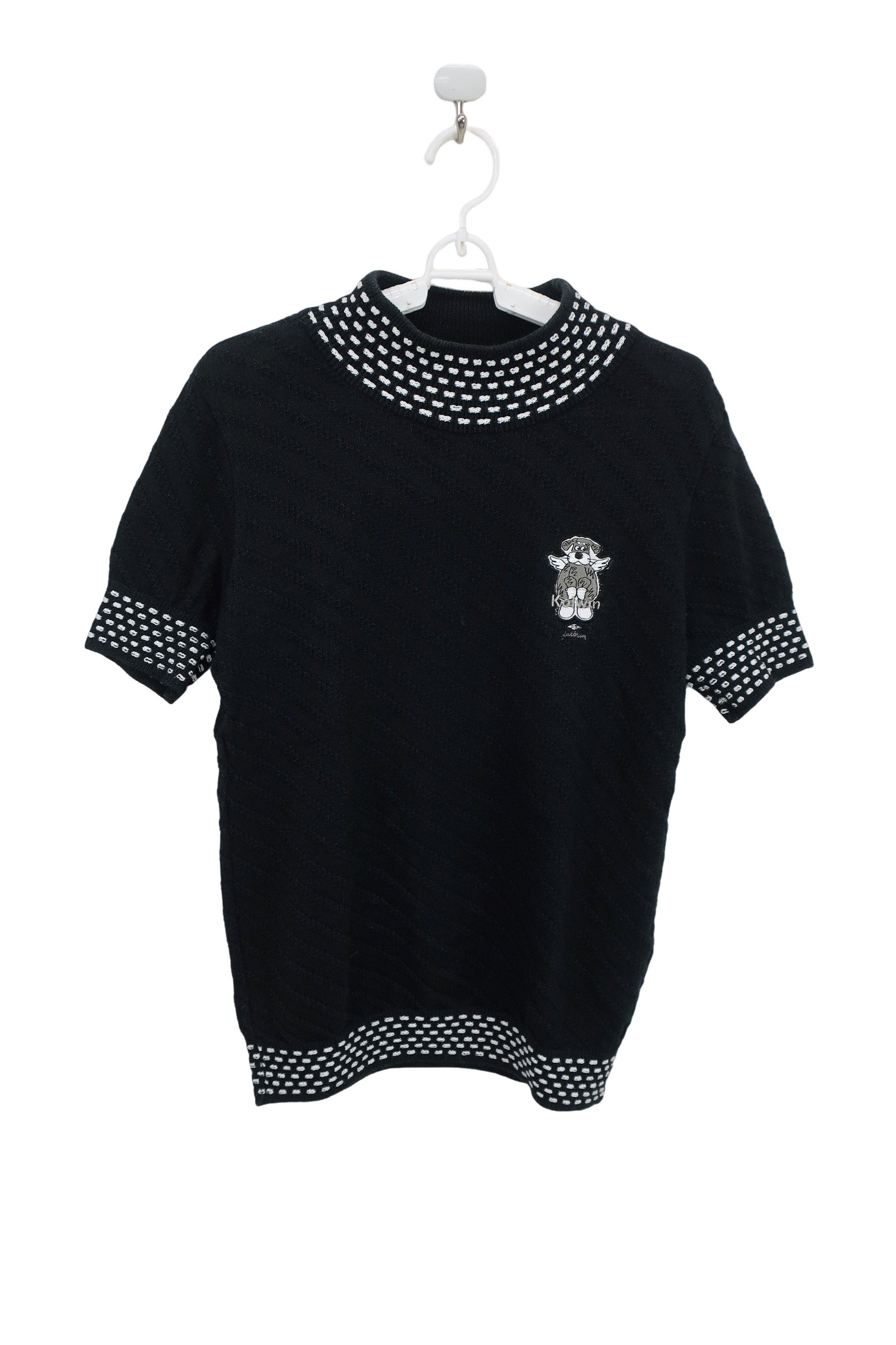 Kolwin(コルウィン) ニットシャツ 黒 レディース M B