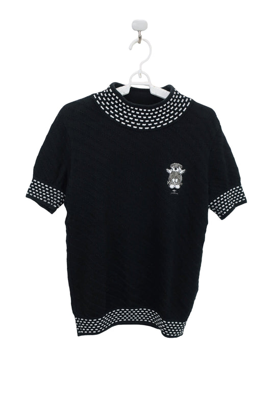 Kolwin(コルウィン) ニットシャツ 黒 レディース M B