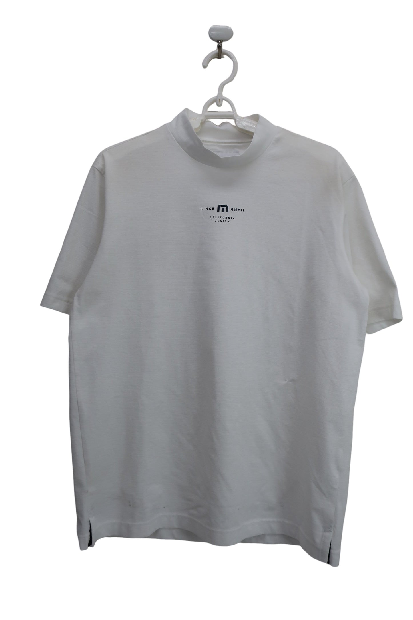 Travis Mathew 半袖モックネックシャツ 白 メンズ L B