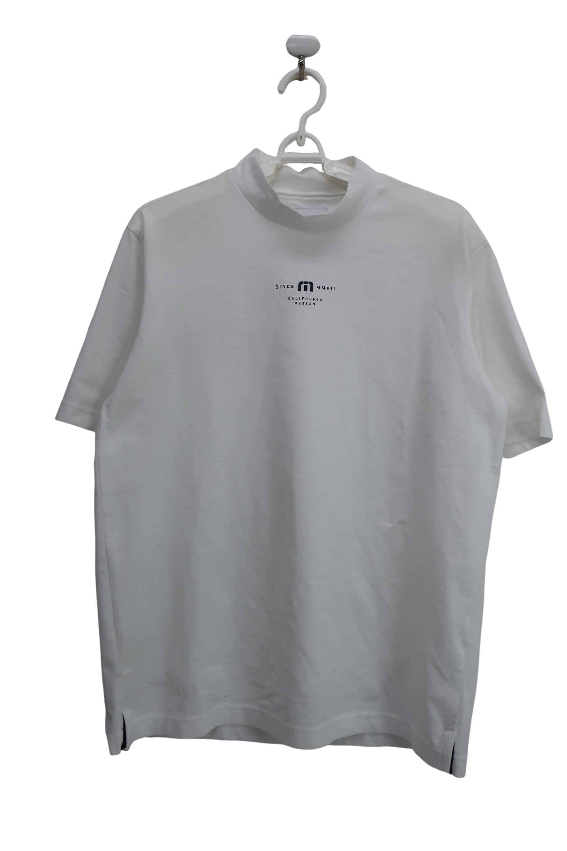 Travis Mathew 半袖モックネックシャツ 白 メンズ L B
