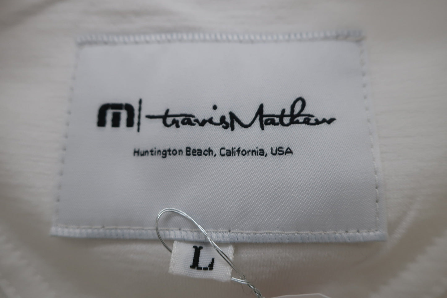 Travis Mathew 半袖モックネックシャツ 白 メンズ L B
