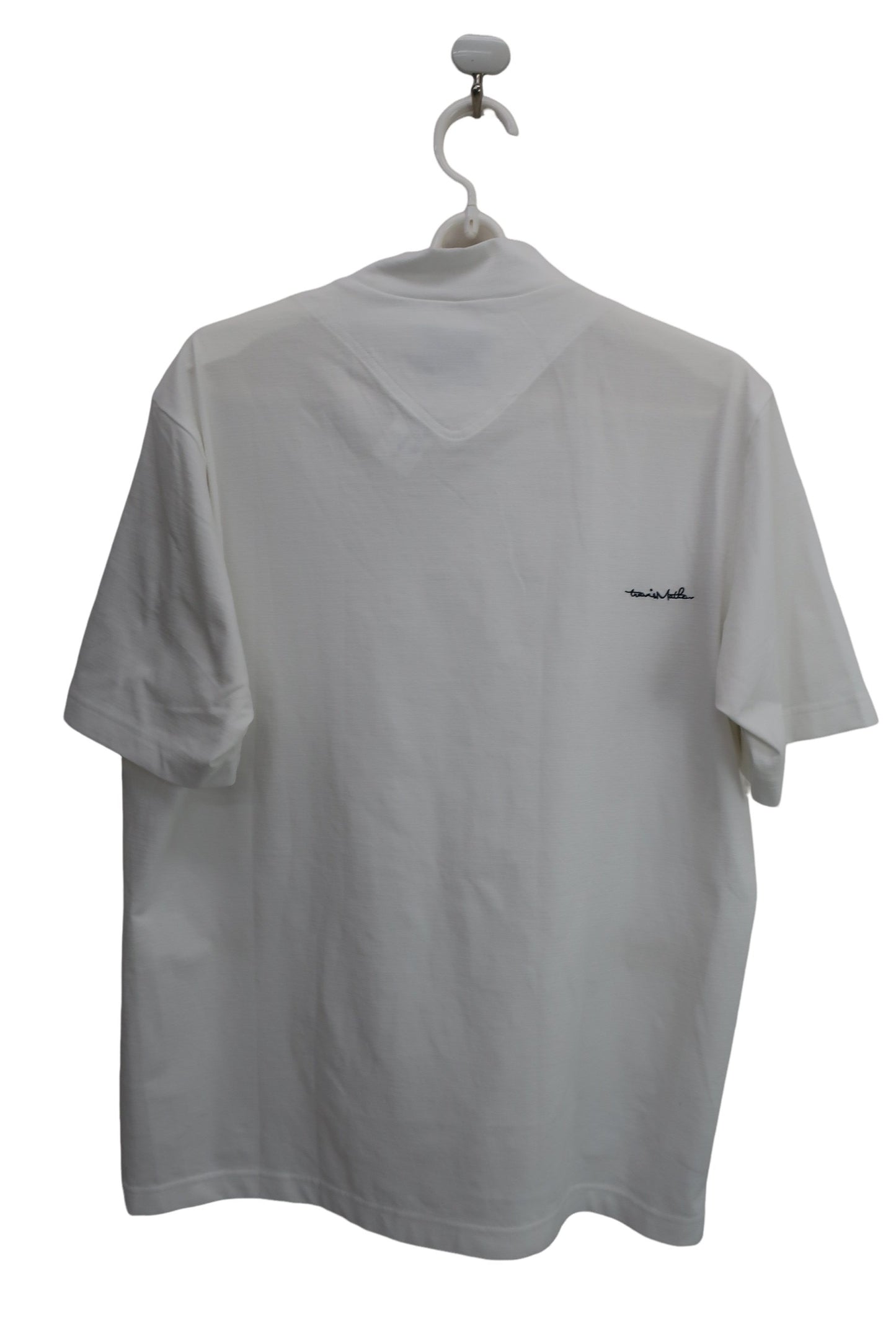 Travis Mathew 半袖モックネックシャツ 白 メンズ L B